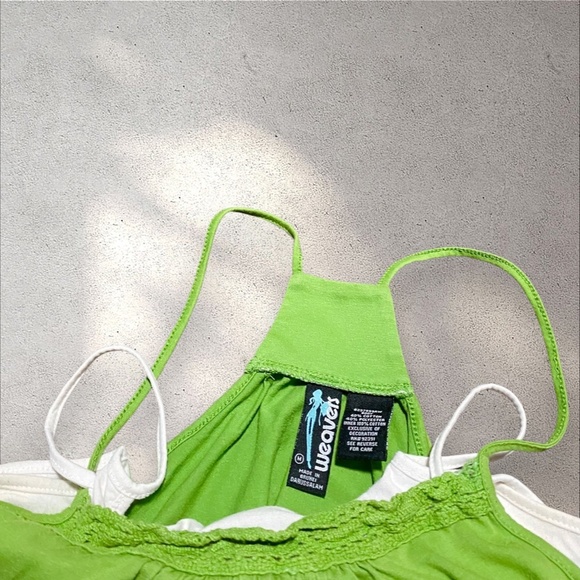 !! DO NOT BUY !! Weaver Green & White Cami Top - Picture 3 of 3
